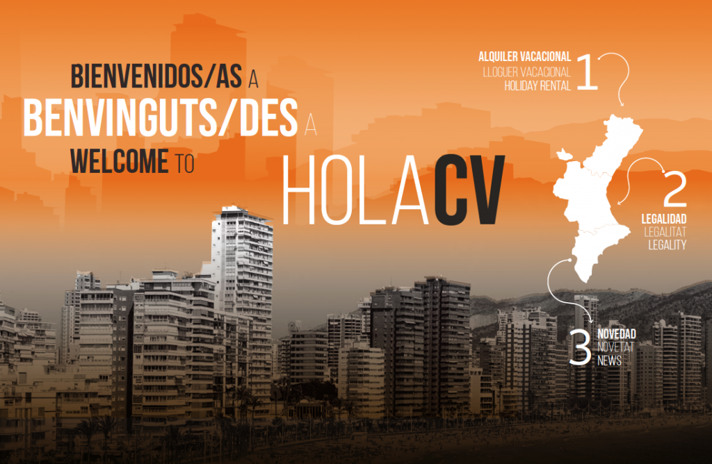 Holacv plataforma alquiler vacacional de viviendas turísticas en la comunidad valenciana